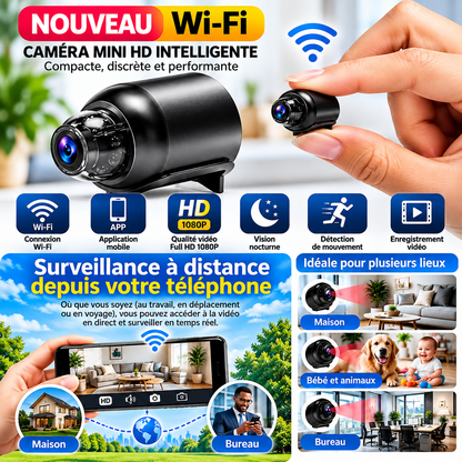Mini Caméra Intelligente – Surveillez à Distance